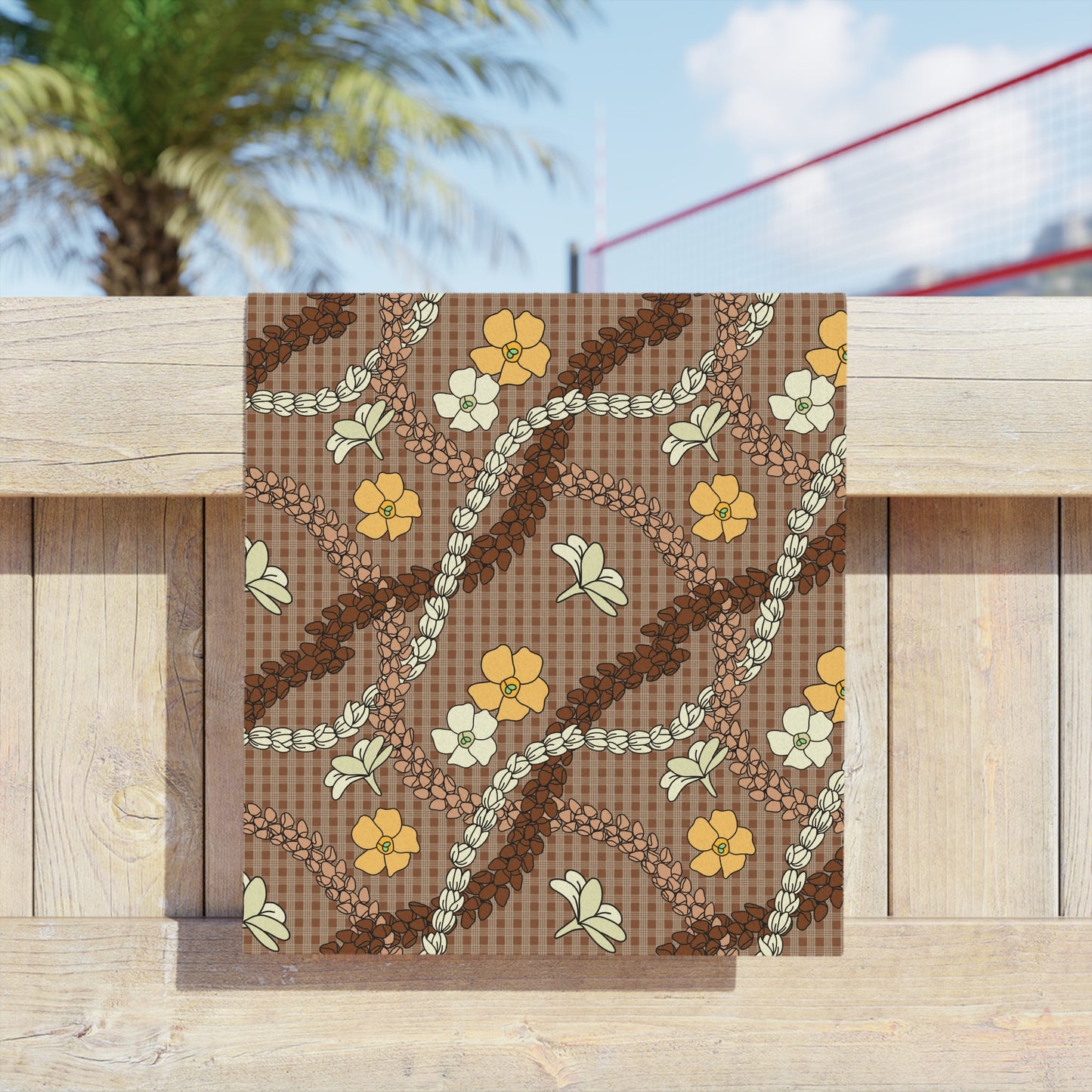 Palaka Lei Beach Towel