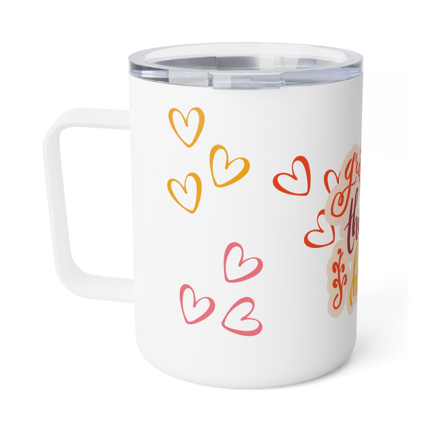 Thankful Grateful Blessed Insulated Coffee Mug