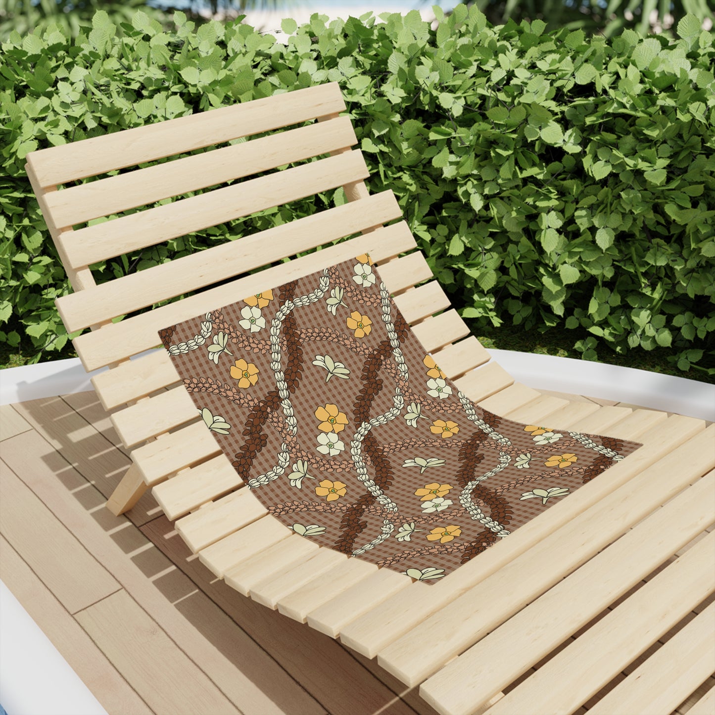 Palaka Lei Beach Towel