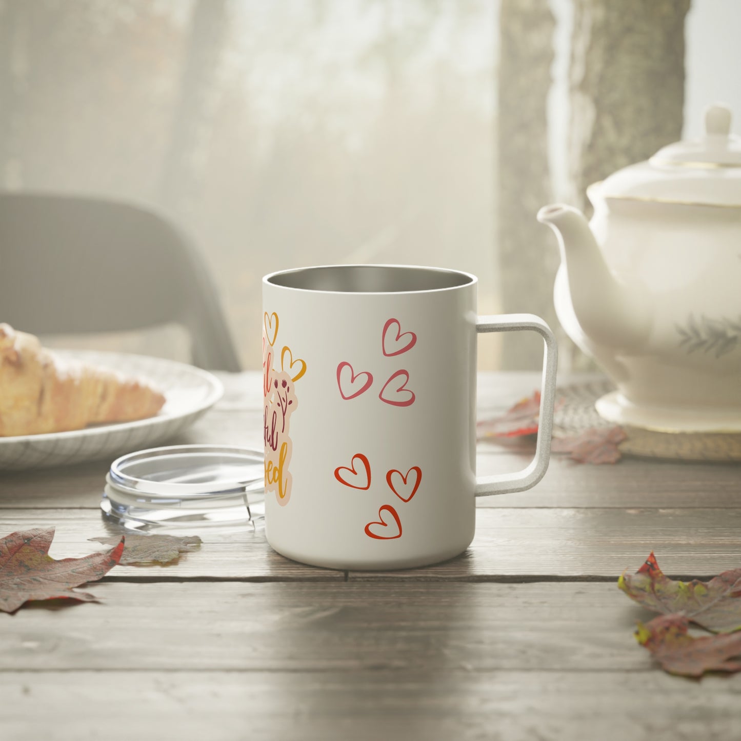 Thankful Grateful Blessed Insulated Coffee Mug