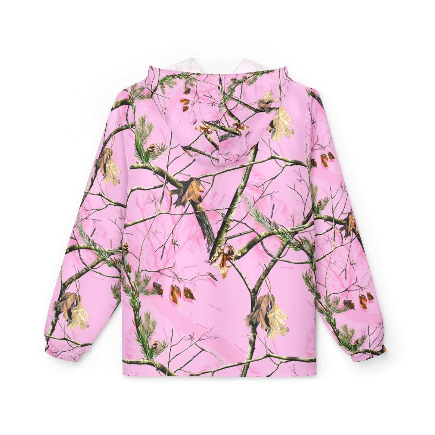 Pink Camo Womens Windbreaker
