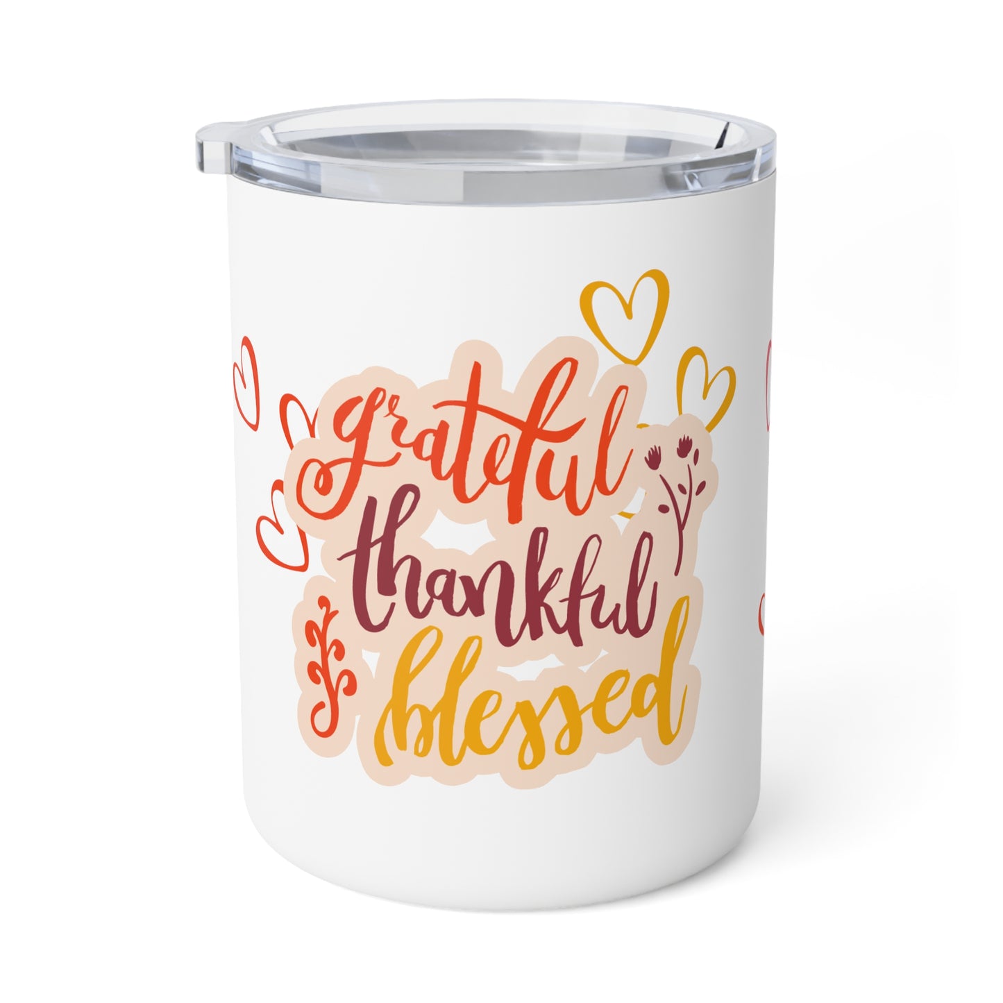 Thankful Grateful Blessed Insulated Coffee Mug