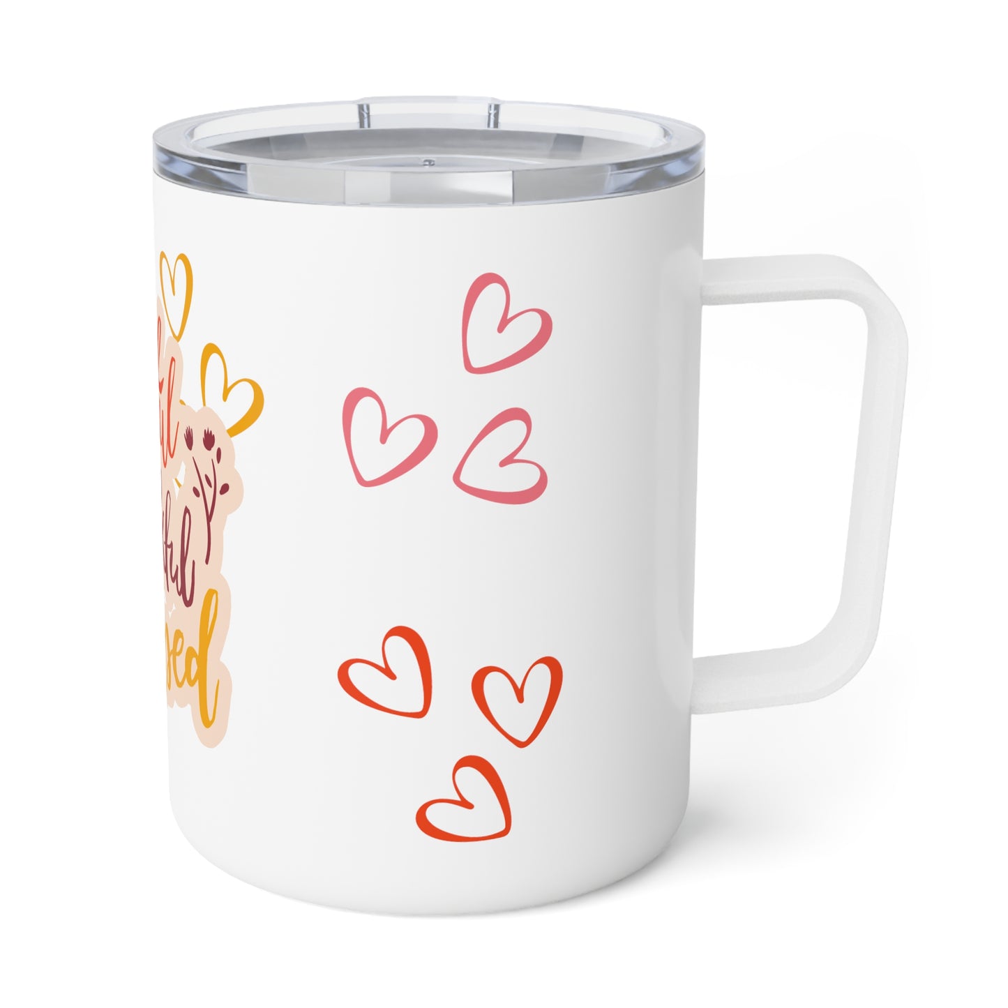Thankful Grateful Blessed Insulated Coffee Mug