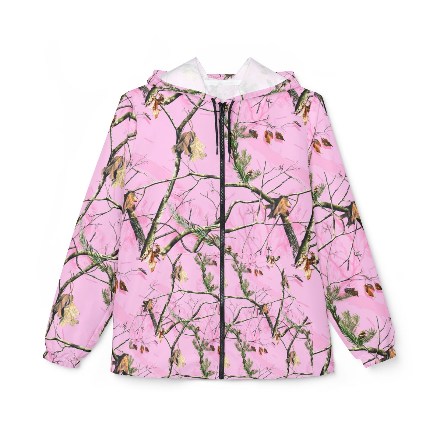Pink Camo Womens Windbreaker