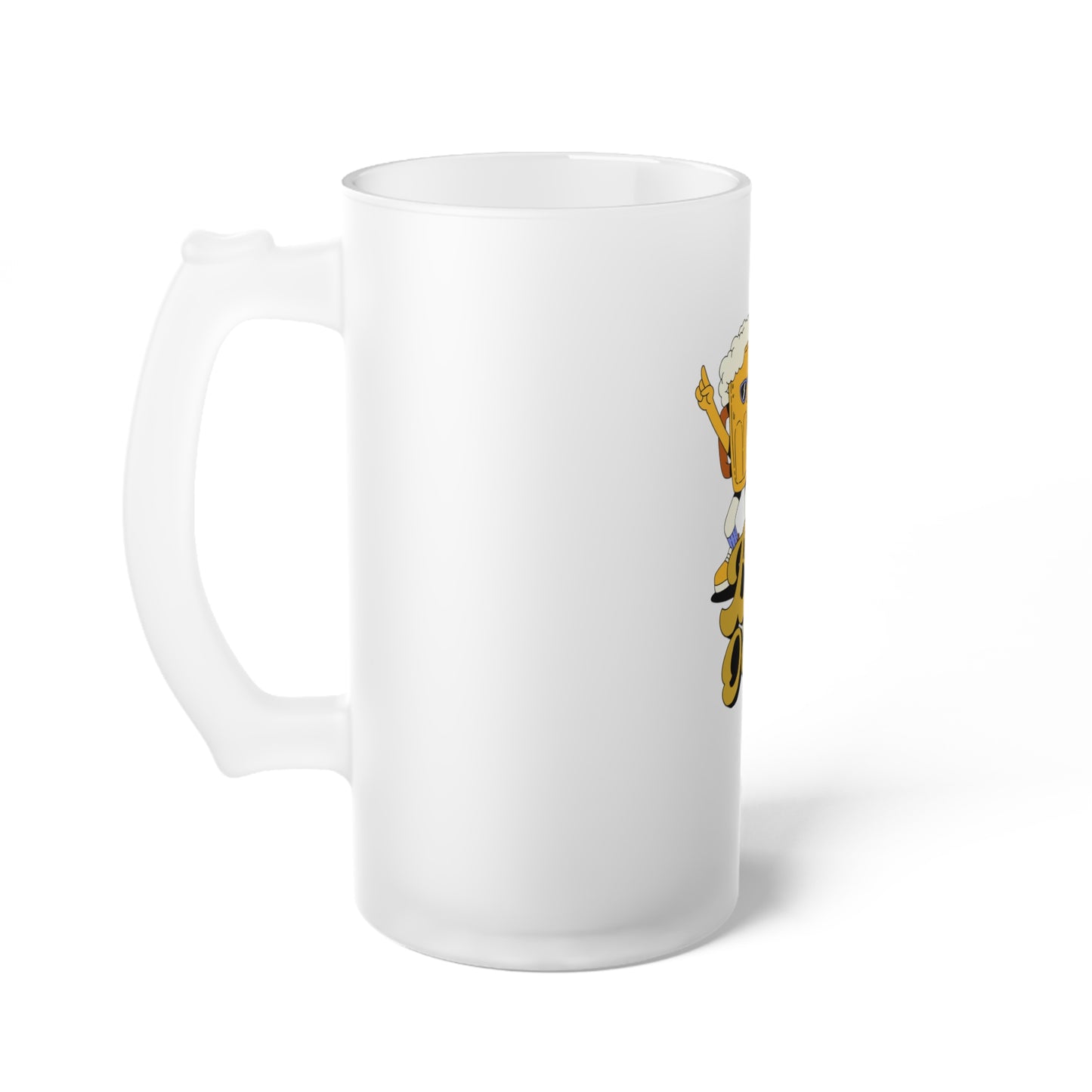 It's Beer O'clock Frosted Glass Beer Mug
