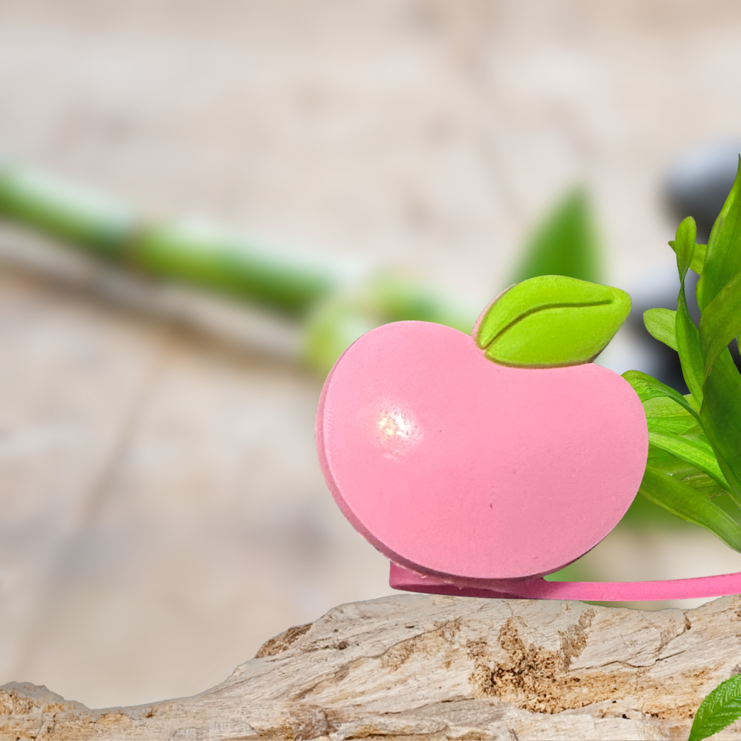 Apple Drinking Straw Topper