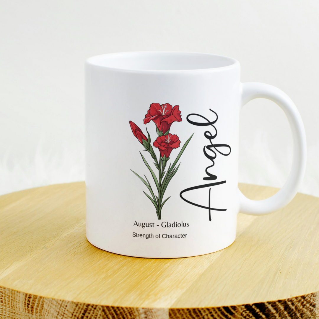 August Birth Month 11 ounce Ceramic Coffee Mug