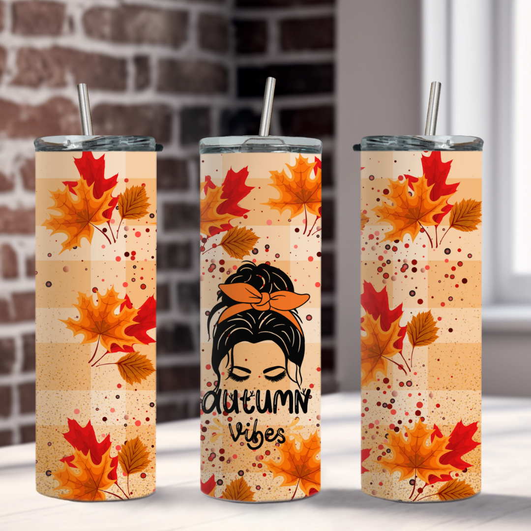 Autumn Vibes Fall Tumbler