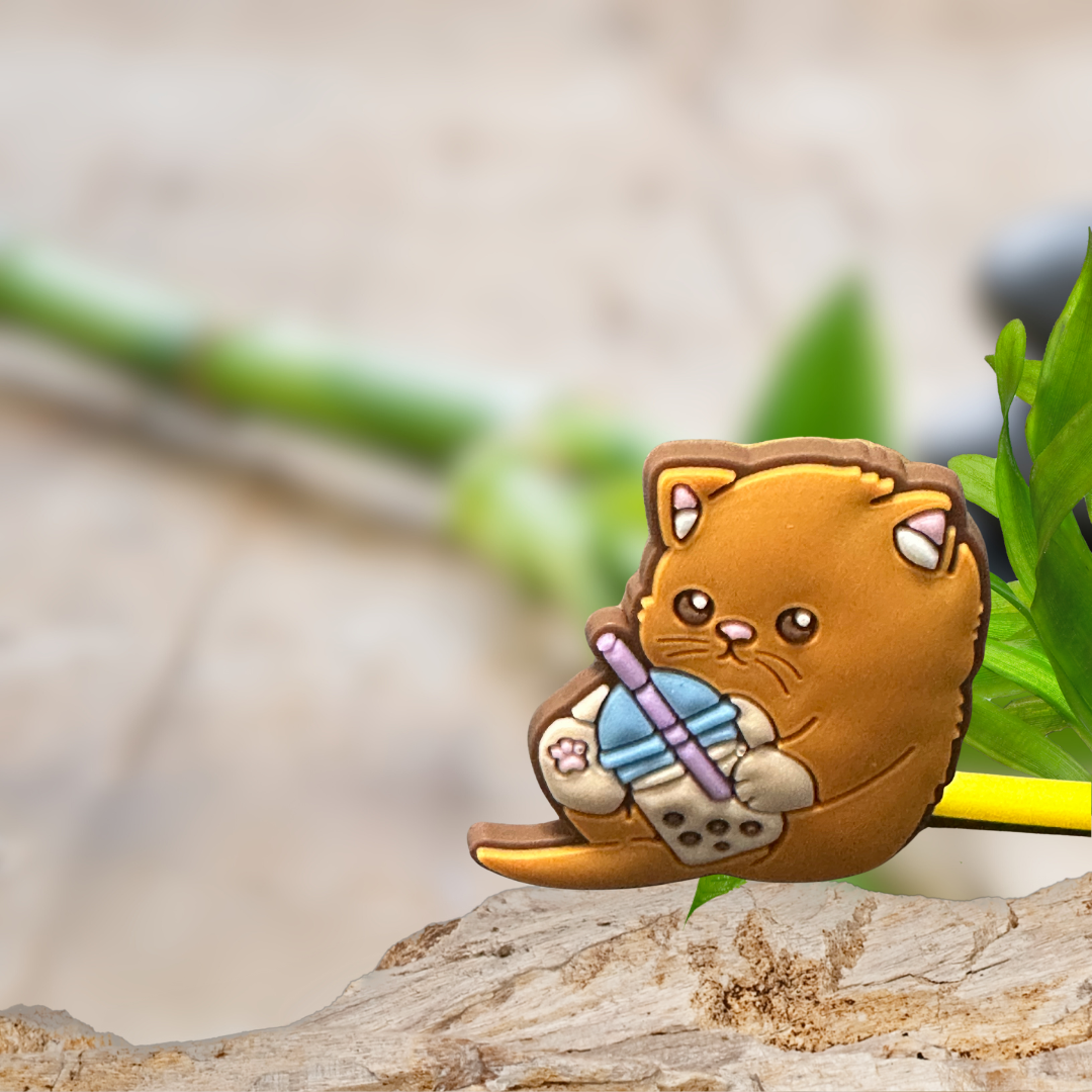 Bear Boba Tea Straw Topper
