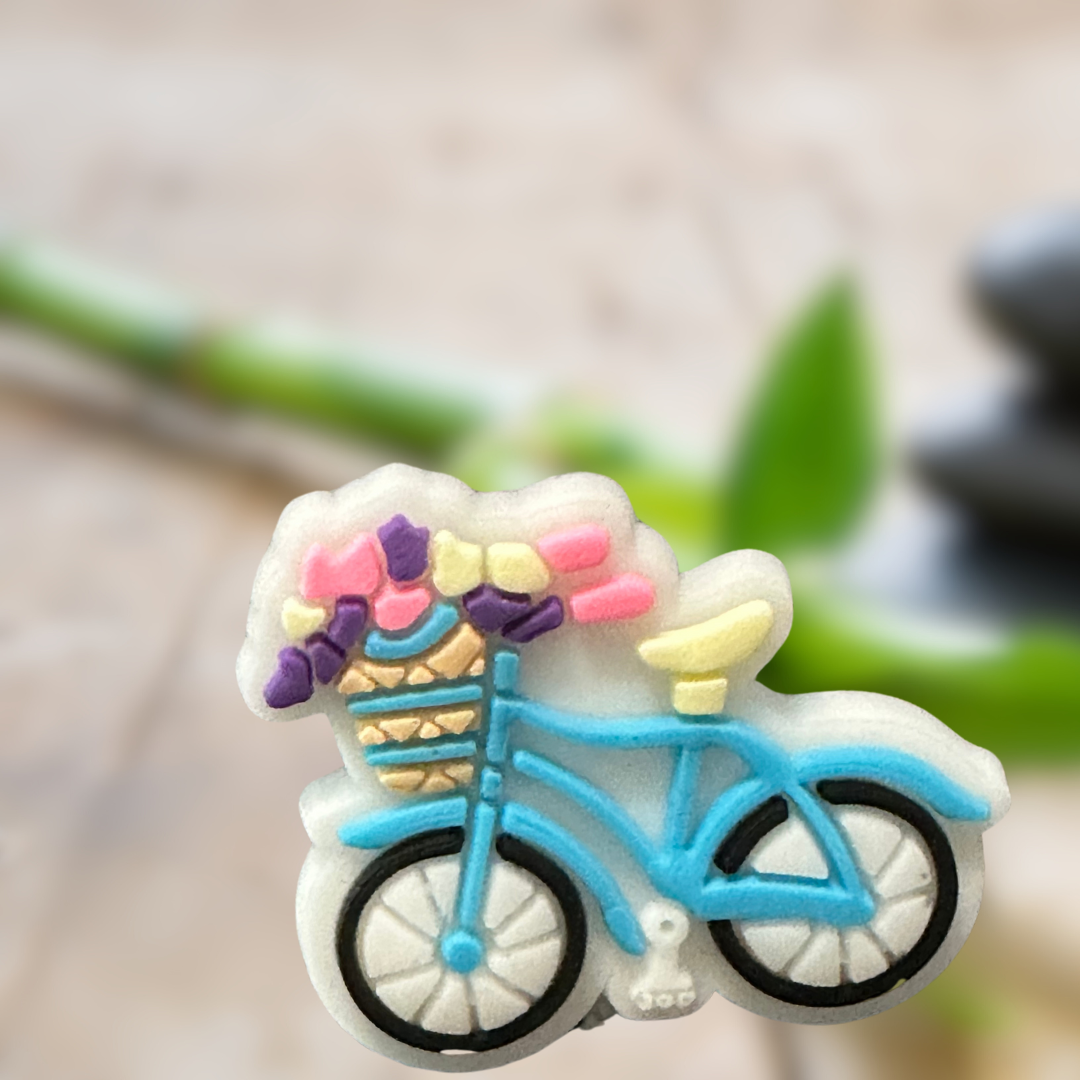 Bike Reusable Straw Topper