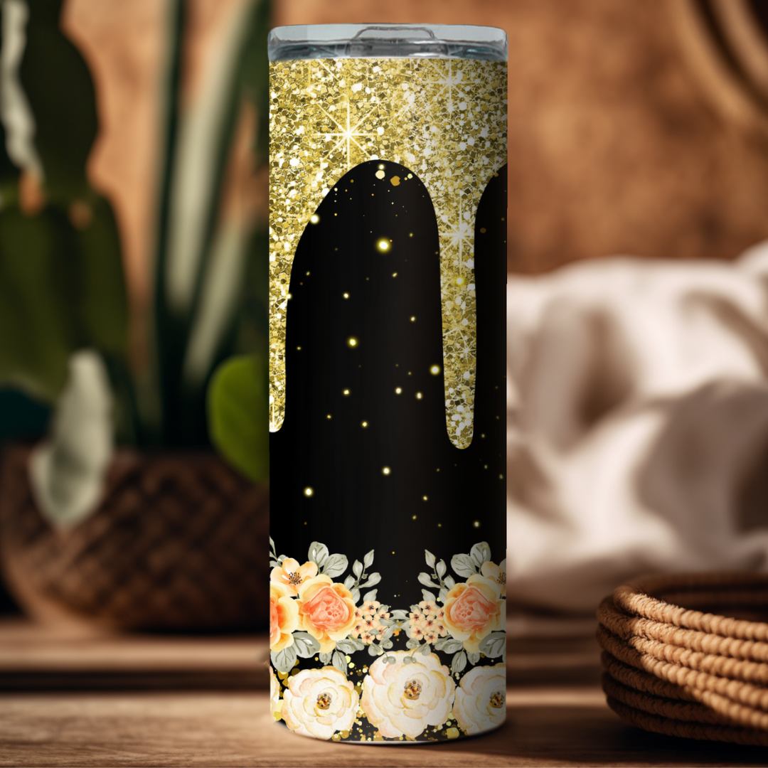 Black & Gold 20 - Ounce Tumbler