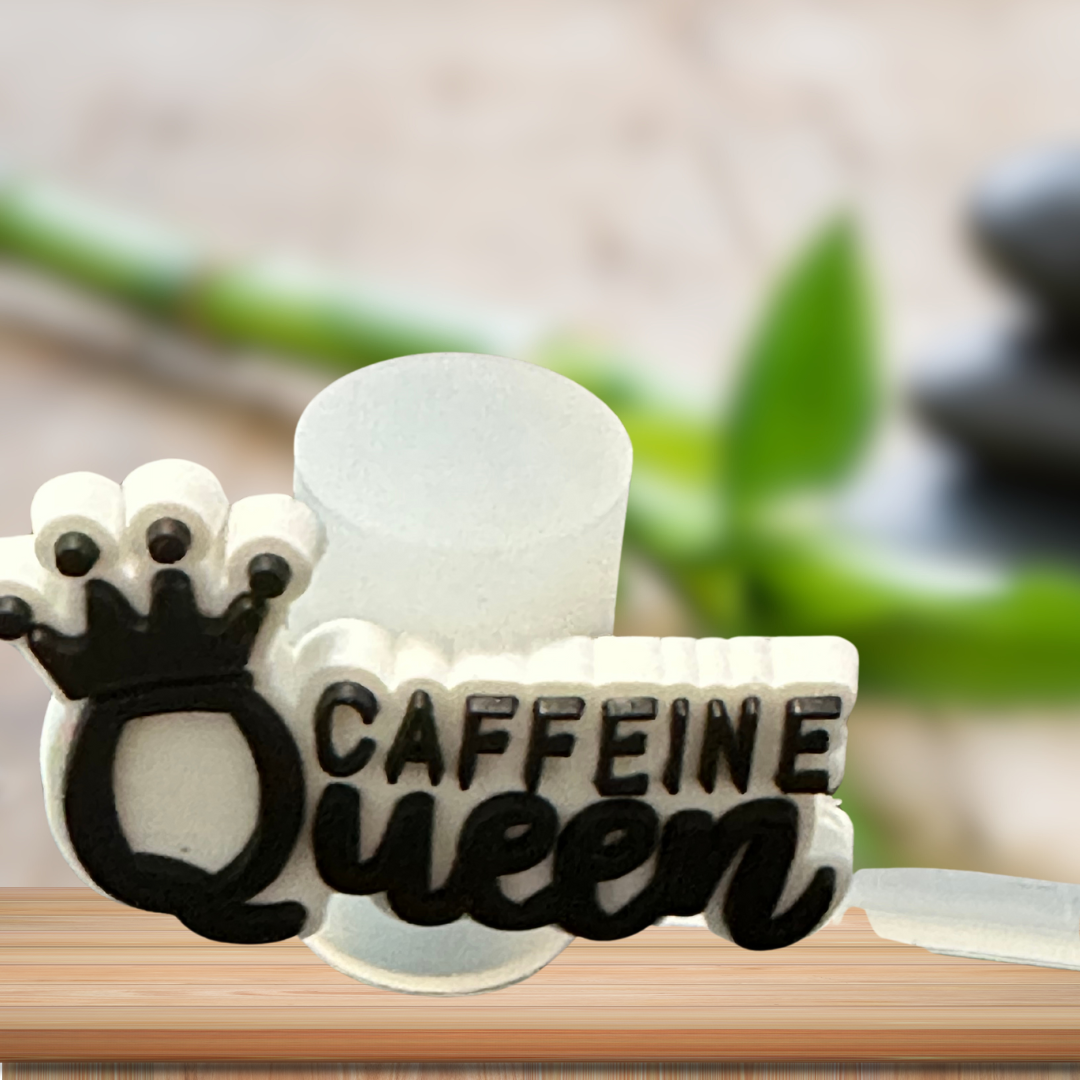 Caffeine Queen Straw Topper
