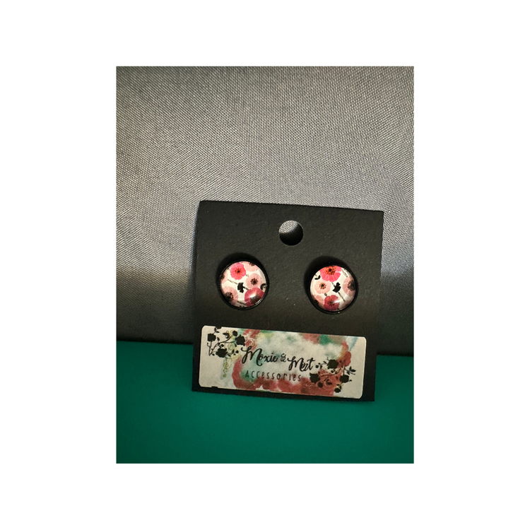 Classic Black Round Fashion Stud Earrings