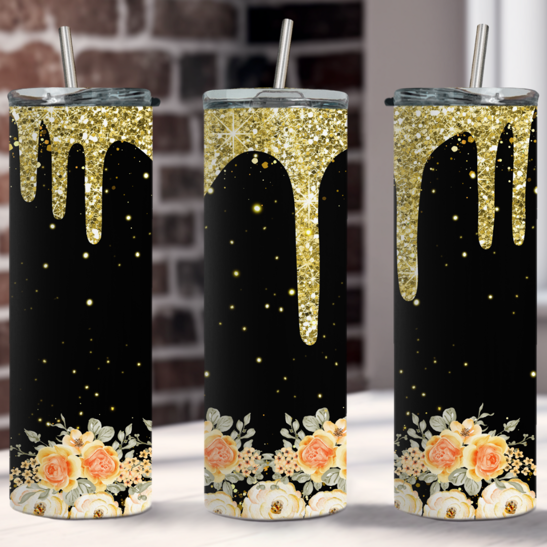 Black & Gold 20 - Ounce Tumbler