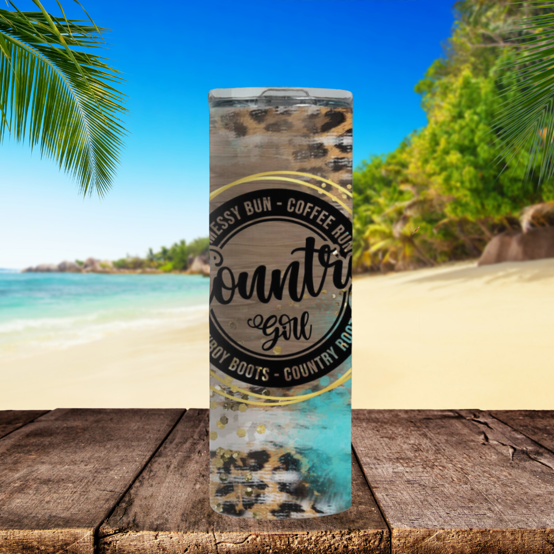 Country Charm 20oz Stainless Steel Tumbler Country Girl Edition