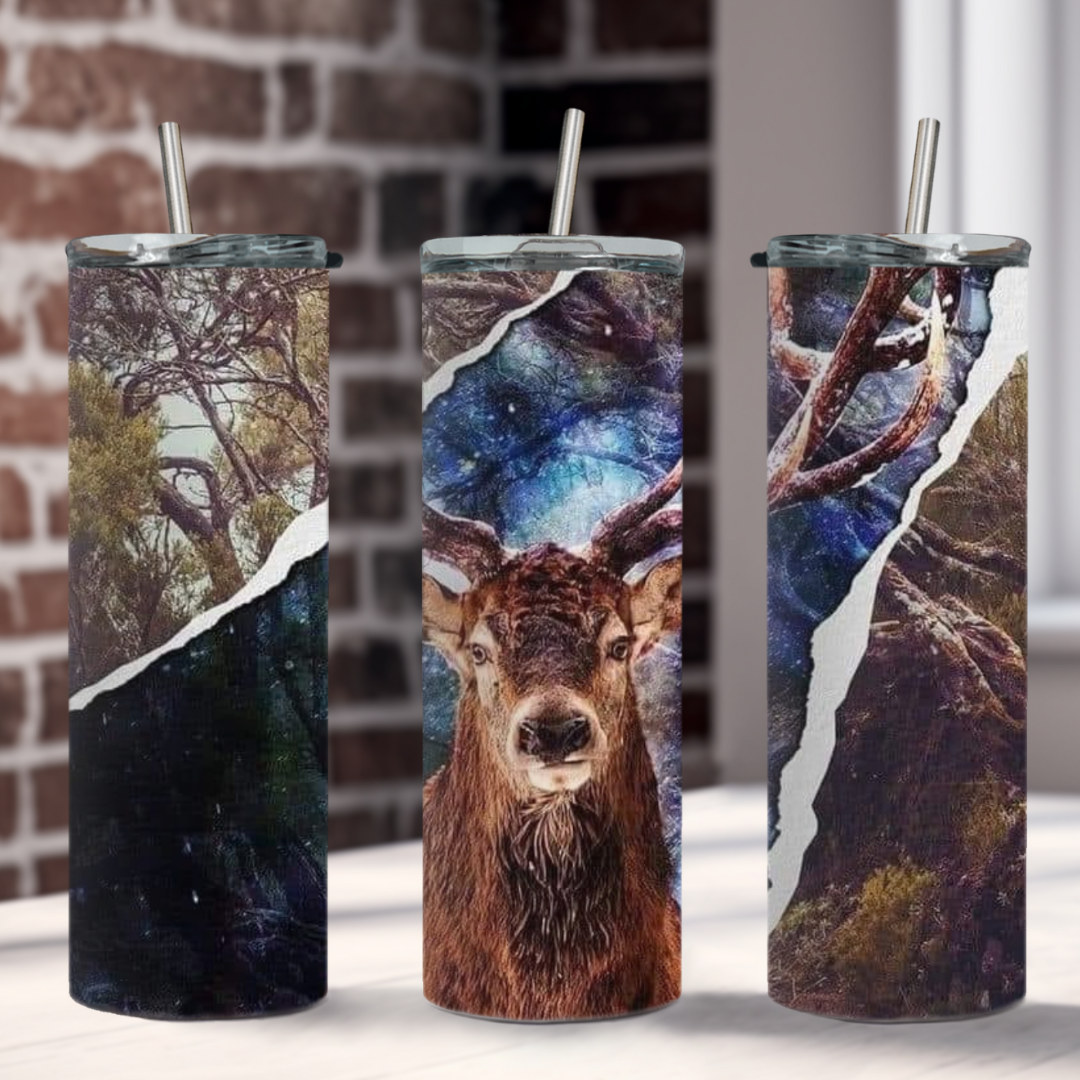Deer Scape Stainless Steel Tumbler