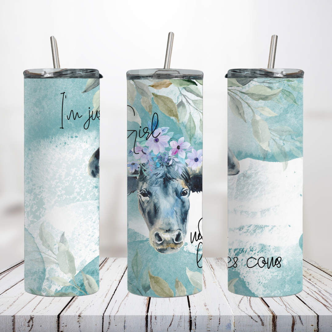 Girl who Loves Cow Tumbler