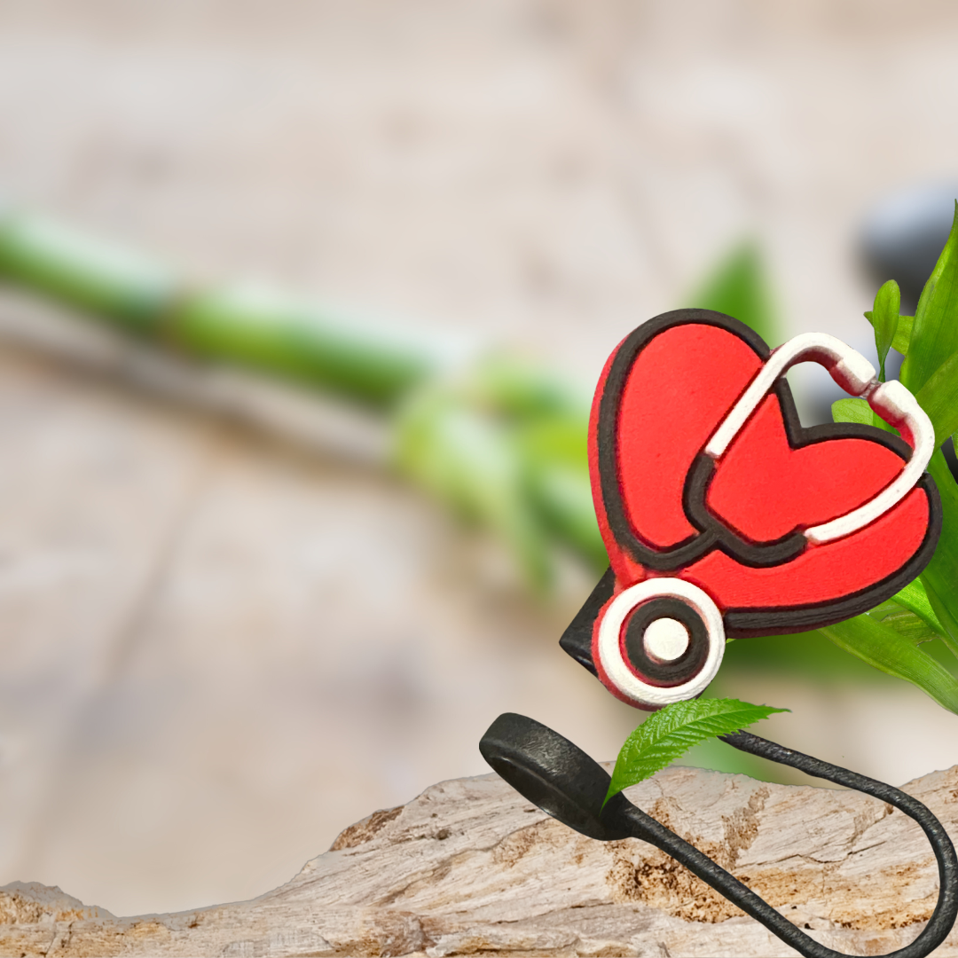 Heart Stethoscope Straw Topper