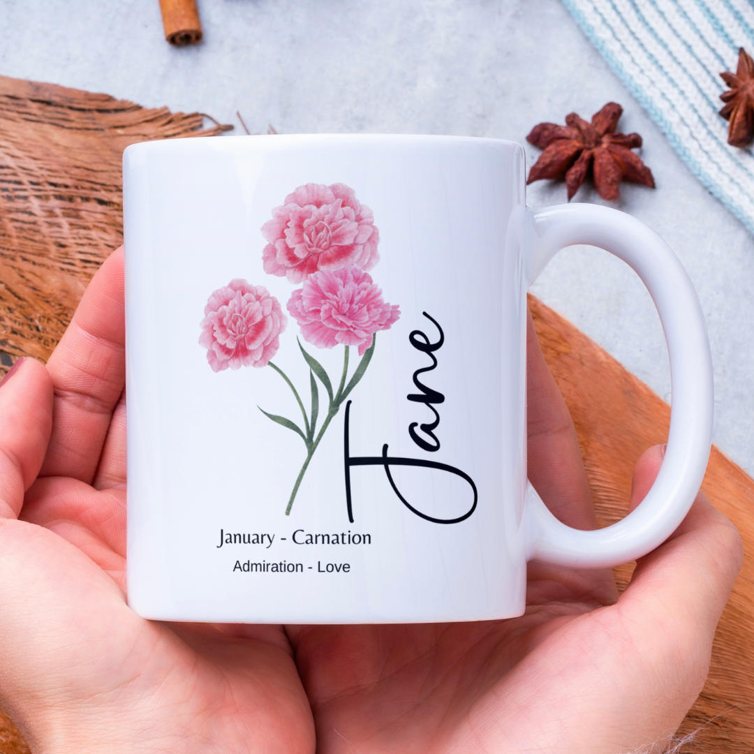 January Birth Month 11 Ounce Coffee Mug