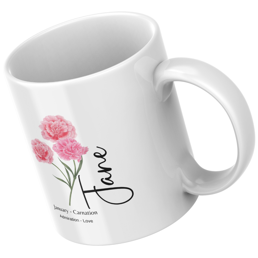 January Birth Month 11 Ounce Coffee Mug
