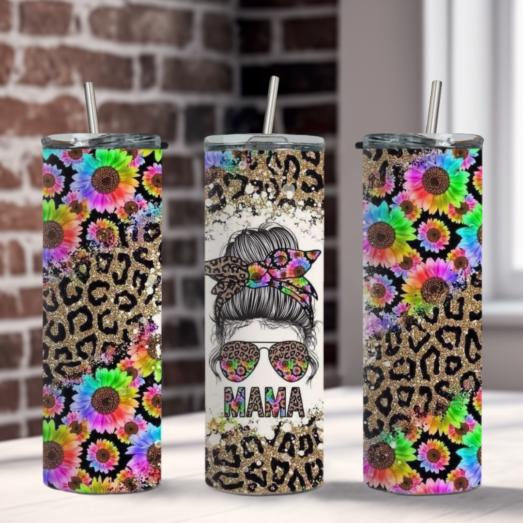 Leopard Mama 20-Ounce Tumbler