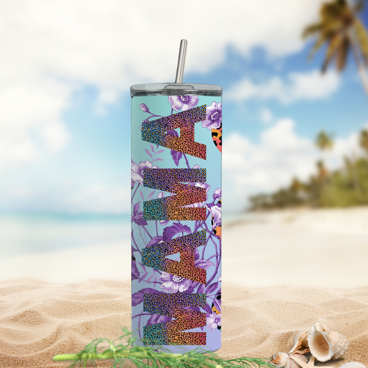 Mama Leopard 20-Ounce Stainless Steel Tumbler