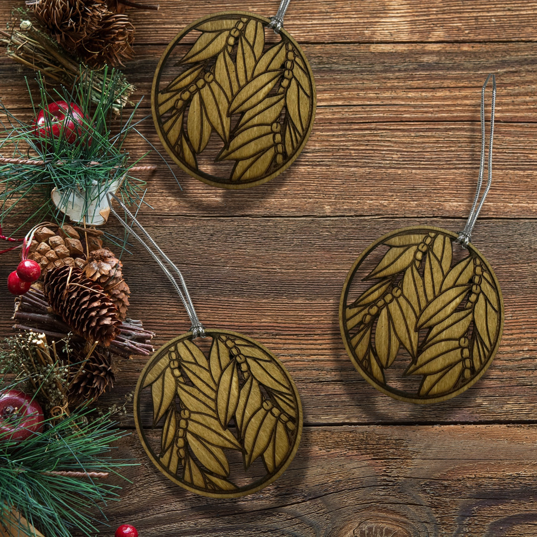 Maile Design Laser - Engraved Christmas Ornament