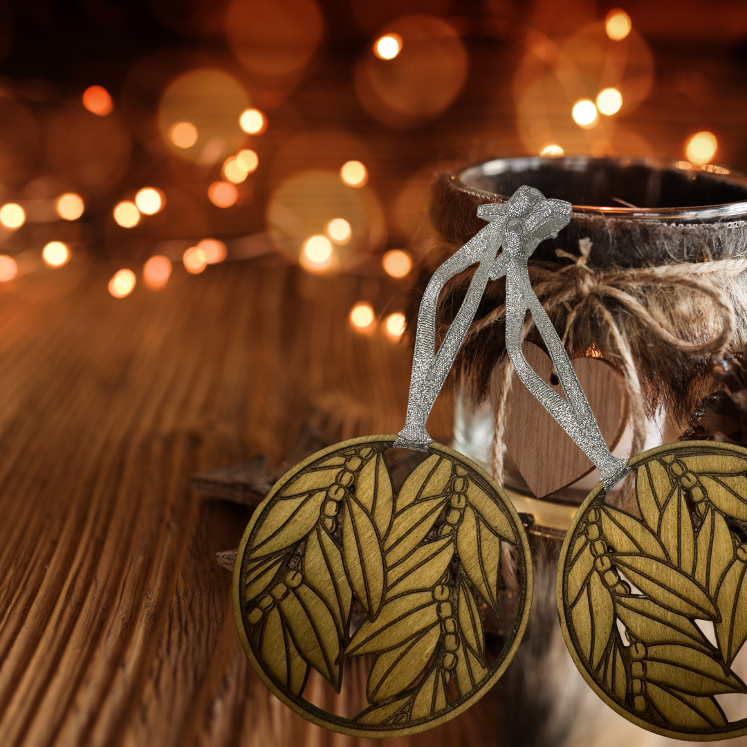 Maile Design Laser - Engraved Christmas Ornament