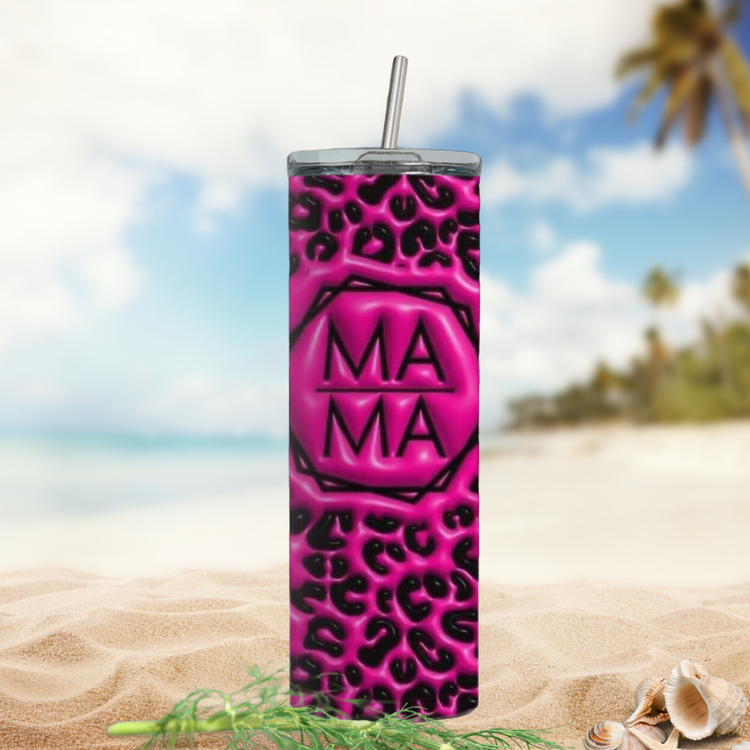 Pink Leopard Mama 20 - Ounce Tumbler