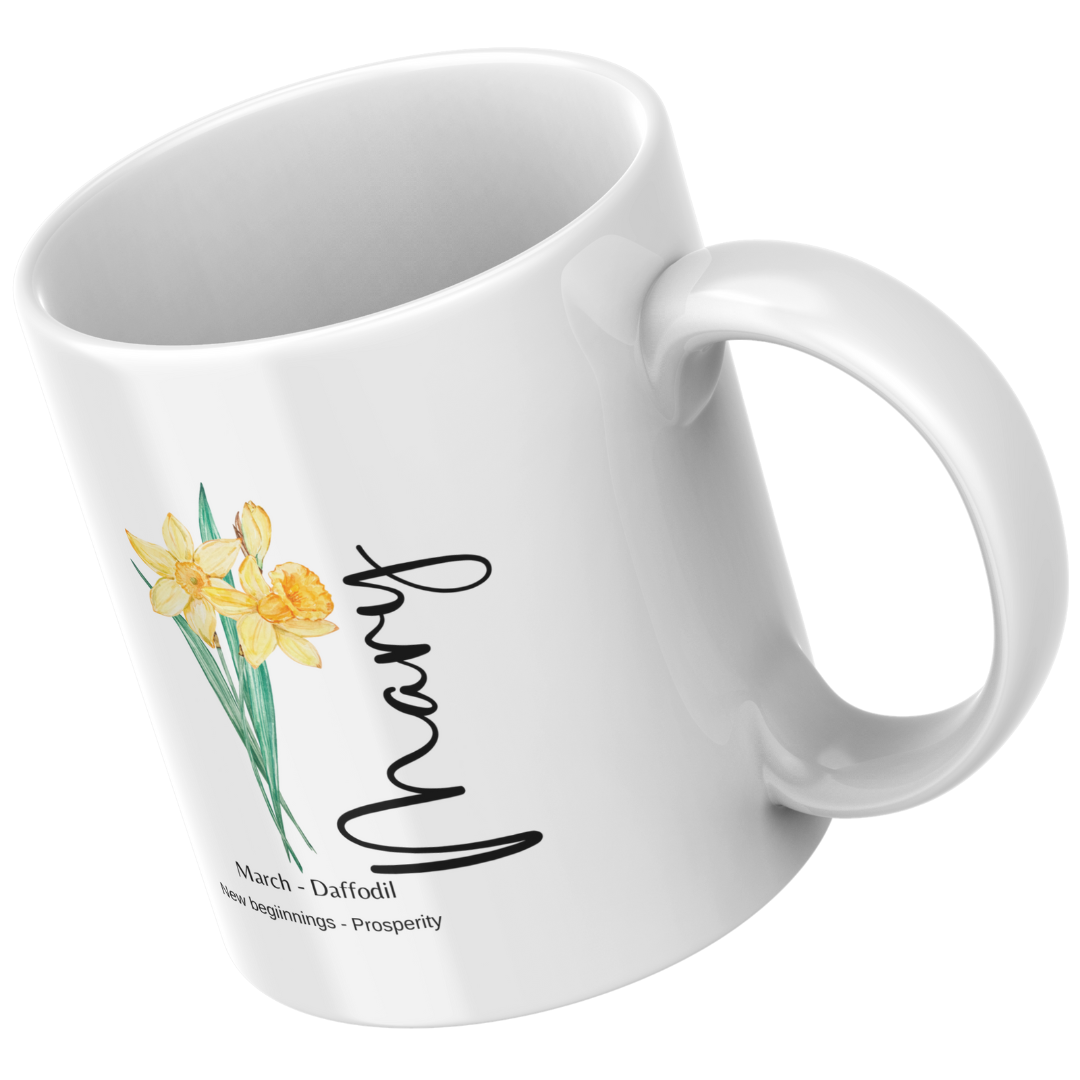 March Birth Month 11 Ounce Coffee Mug