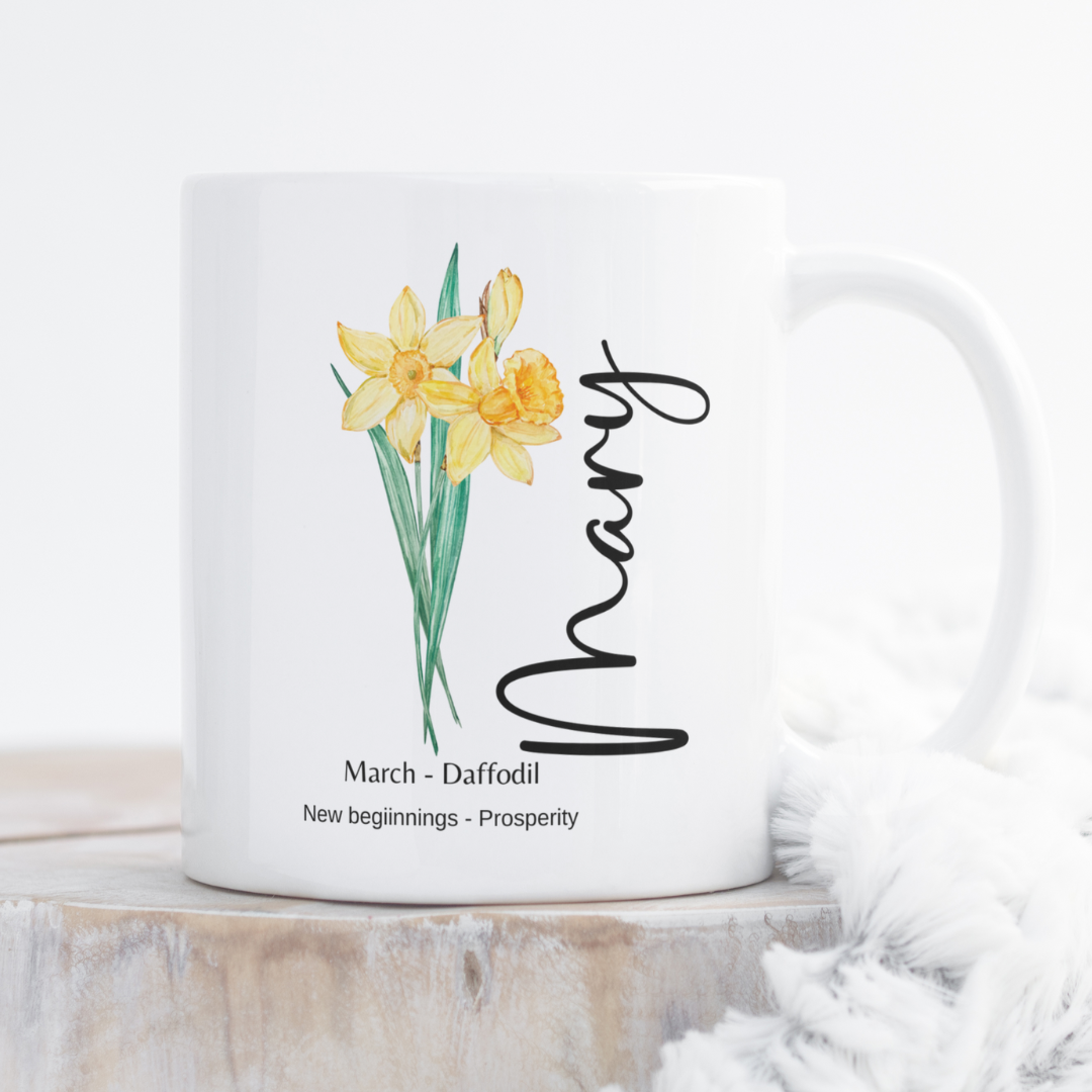 March Birth Month 11 Ounce Coffee Mug