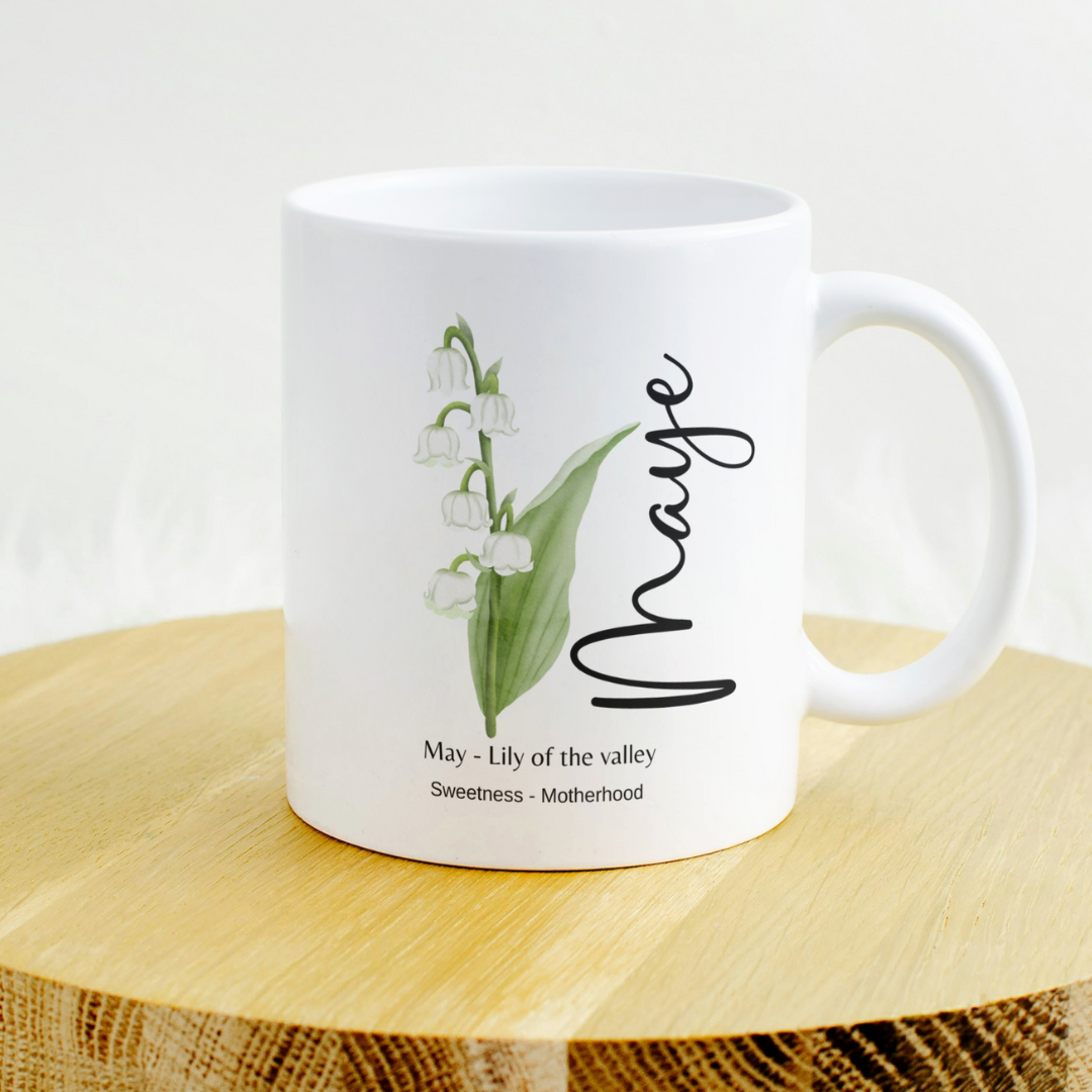 May Birthmonth Personalized Name Ceramic Coffee Mug