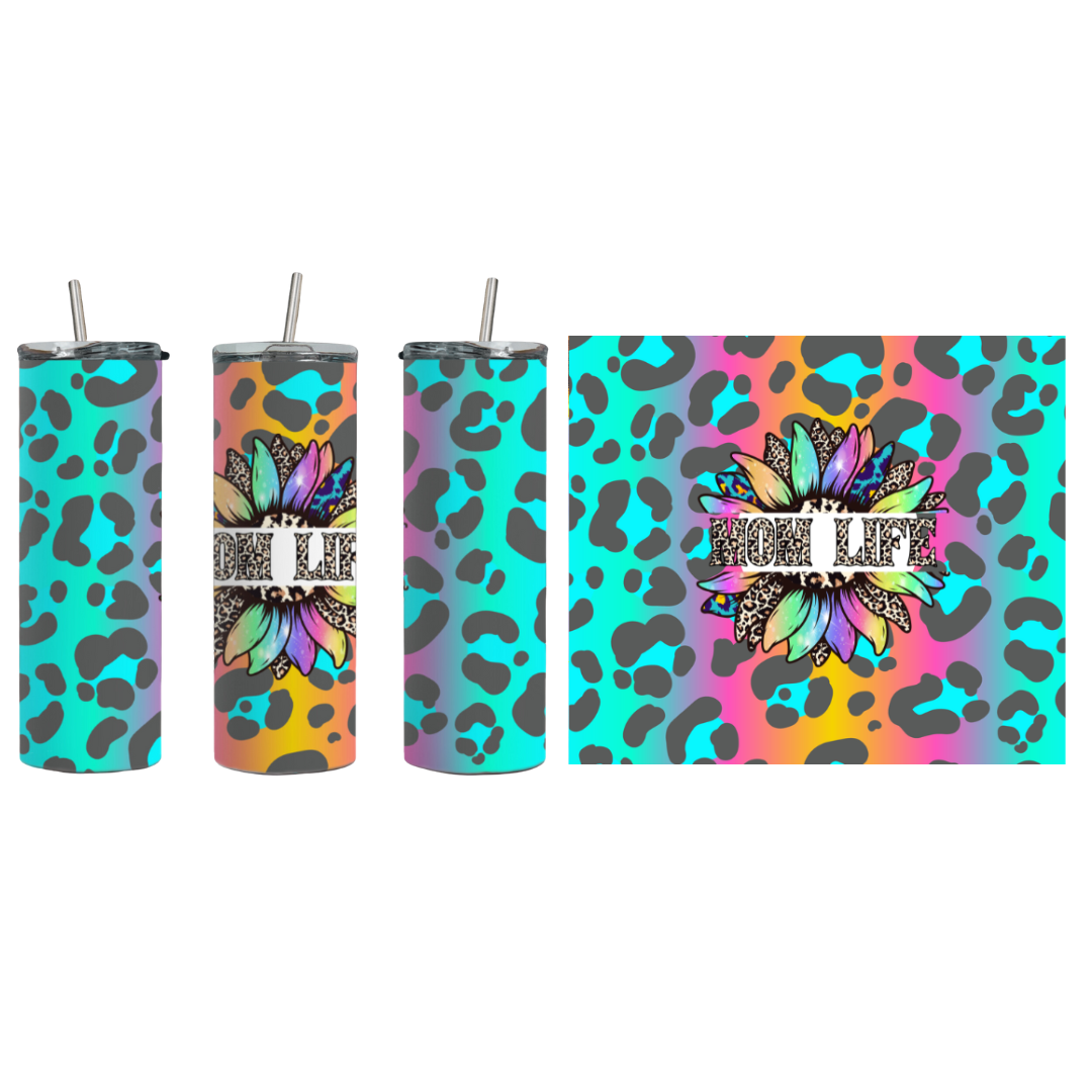 Mom Life Skinny Tumbler Wrap Digital Download