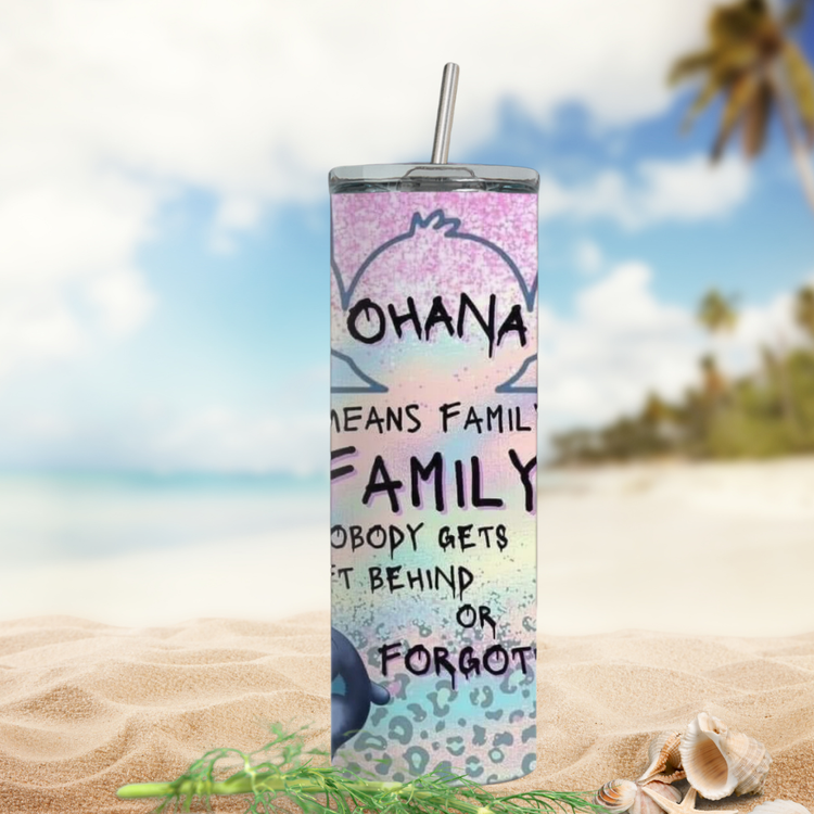 Ohana Stitchy 20 Ounce Stainless Steel Tumbler