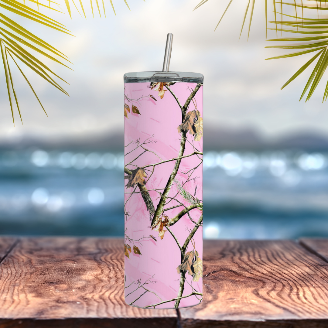 Pink Camo Perfection 20oz Stainless Steel Tumbler