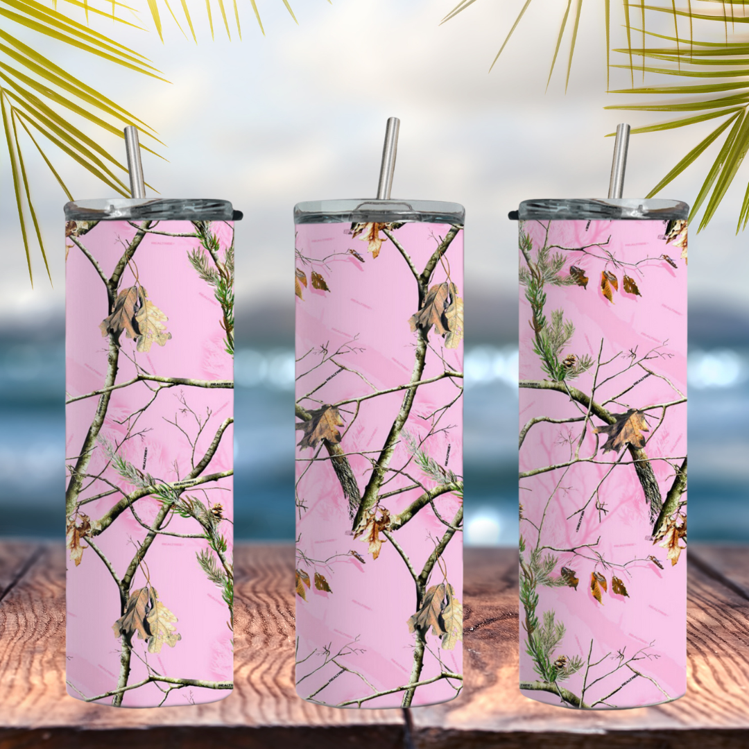 Pink Camo Perfection 20oz Stainless Steel Tumbler