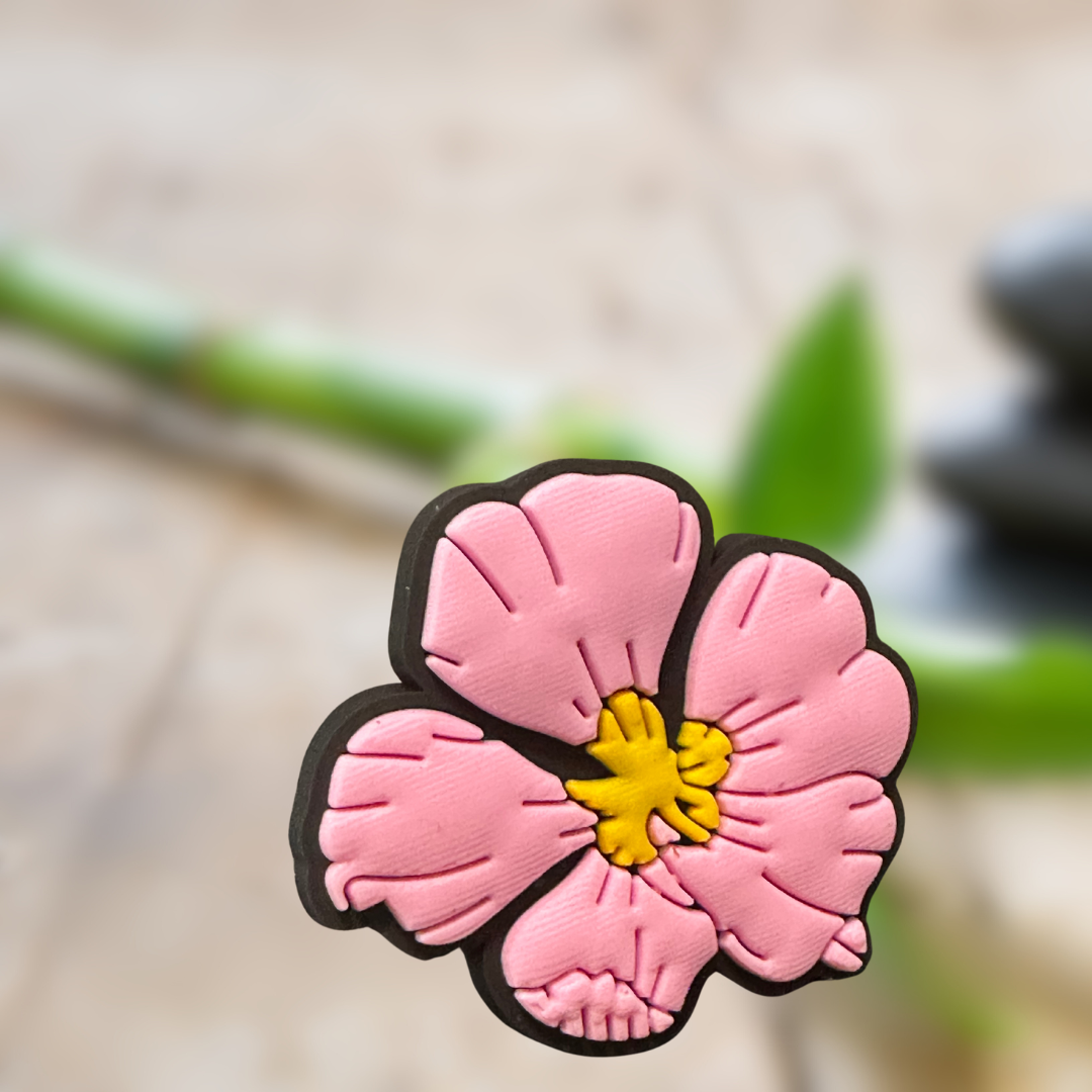 Pink Petals Straw Topper