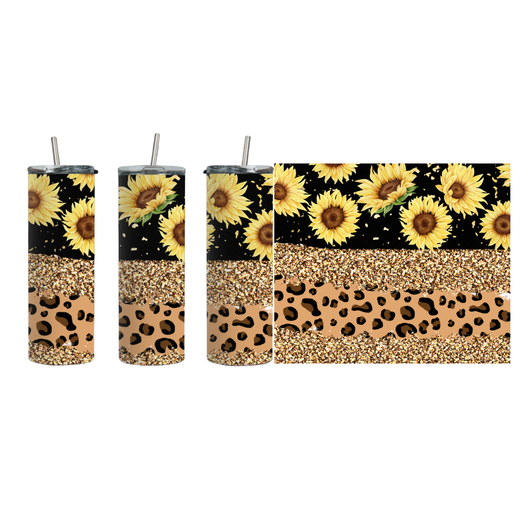 Sunflower Skinny Tumbler Wrap