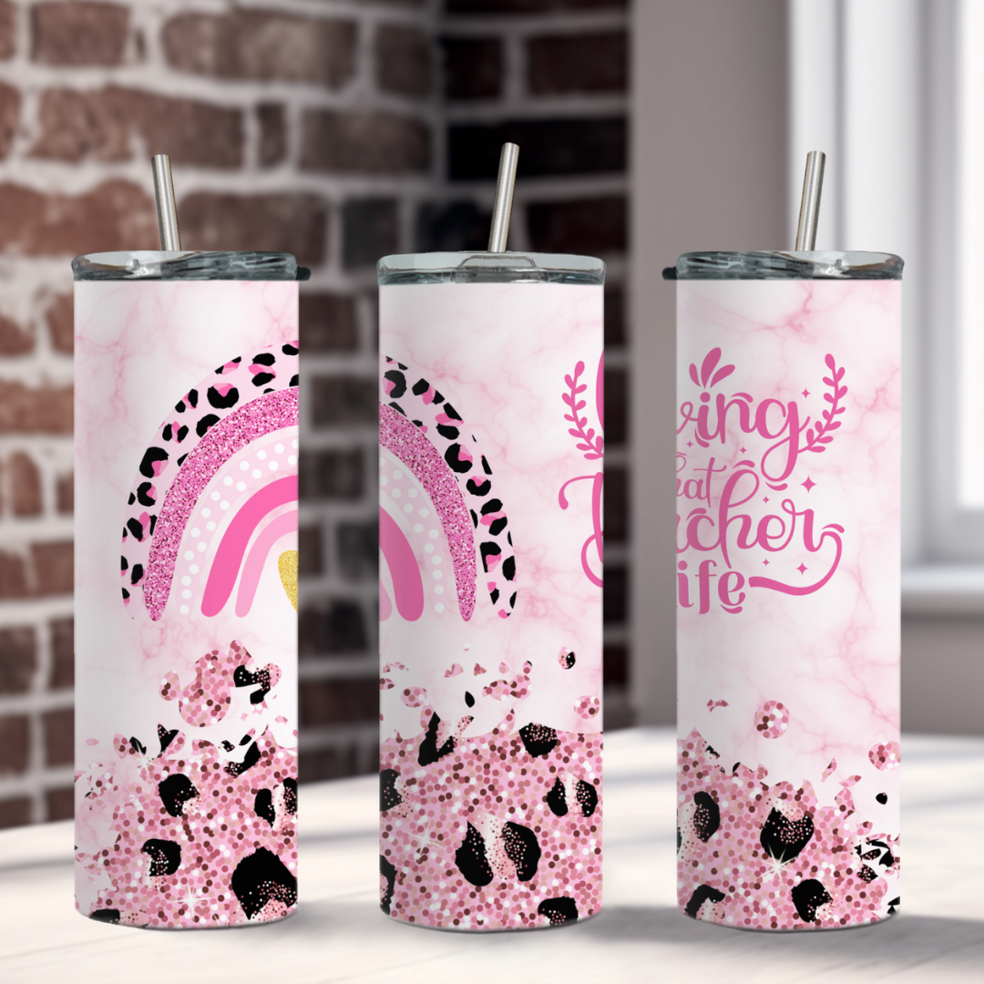 Living that Teacher Life 20 -Ounce Stainless Steel Tumbler