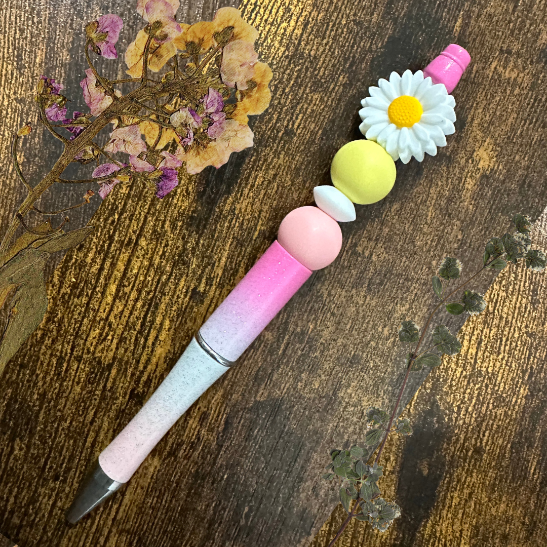 A stylish pen that marries the beauty of flowers with practical design.