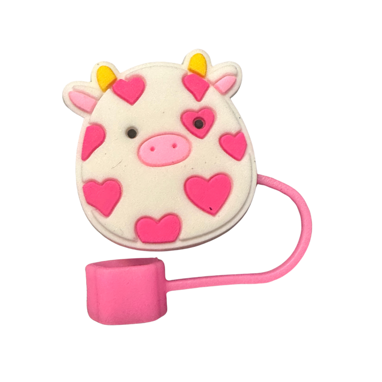 Pig Heart Reusable straw Topper