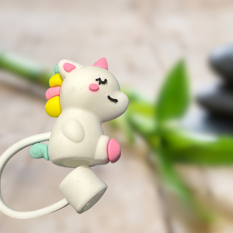 Adorable Cute Straw Topper - Keep your straw clean from dust and dirt while adding a charming, personal touch to your cup.