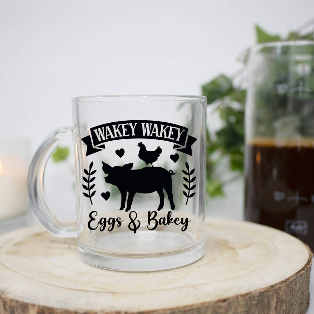 The perfect start to your morning routine! This charming 11-ounce mug combines clarity with personality, making it a delightful addition to your kitchenware collection.