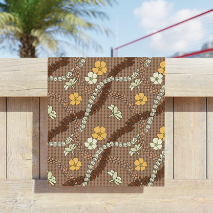 Palaka Lei Beach Towel