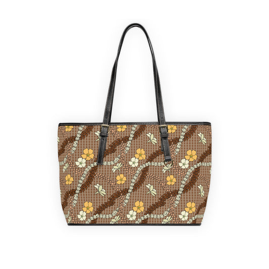 Palaka Lei Leather Tote