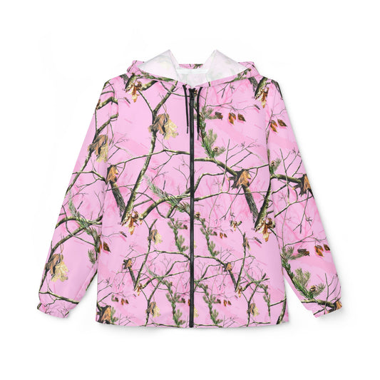 Pink Camo Womens Windbreaker