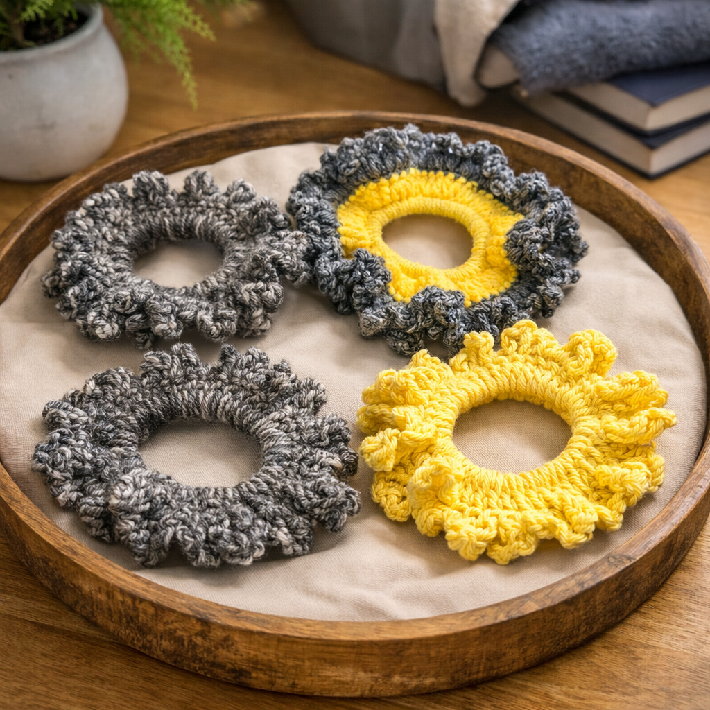 Peleni Luxe Handmade Crochet Scrunchies