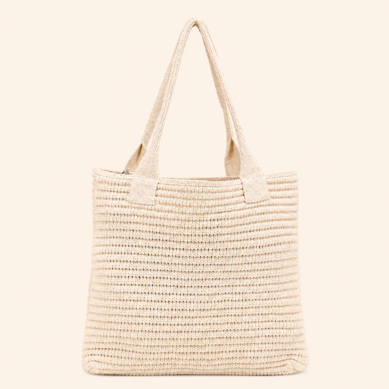 Coastal Crochet Beach Tote Bag for Women