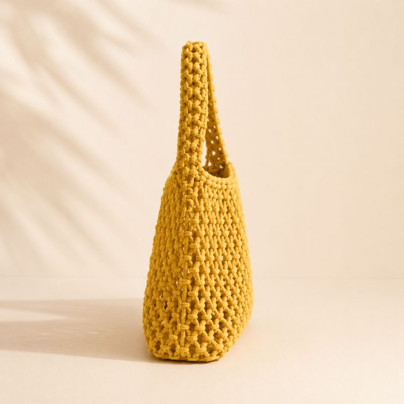 Coastal Woven Hobo Beach Crochet Summer Bag