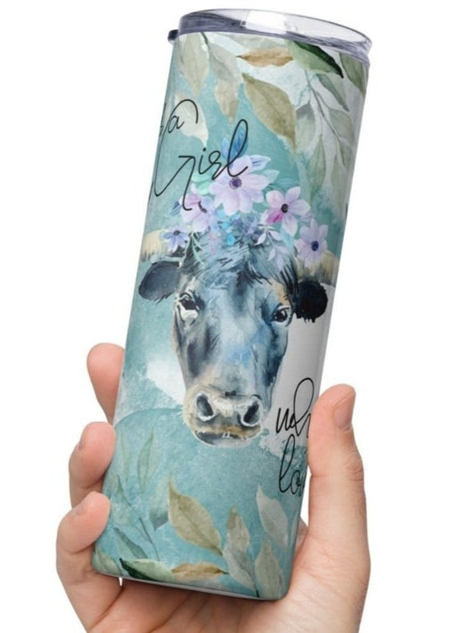 Girl who Loves Cow Tumbler